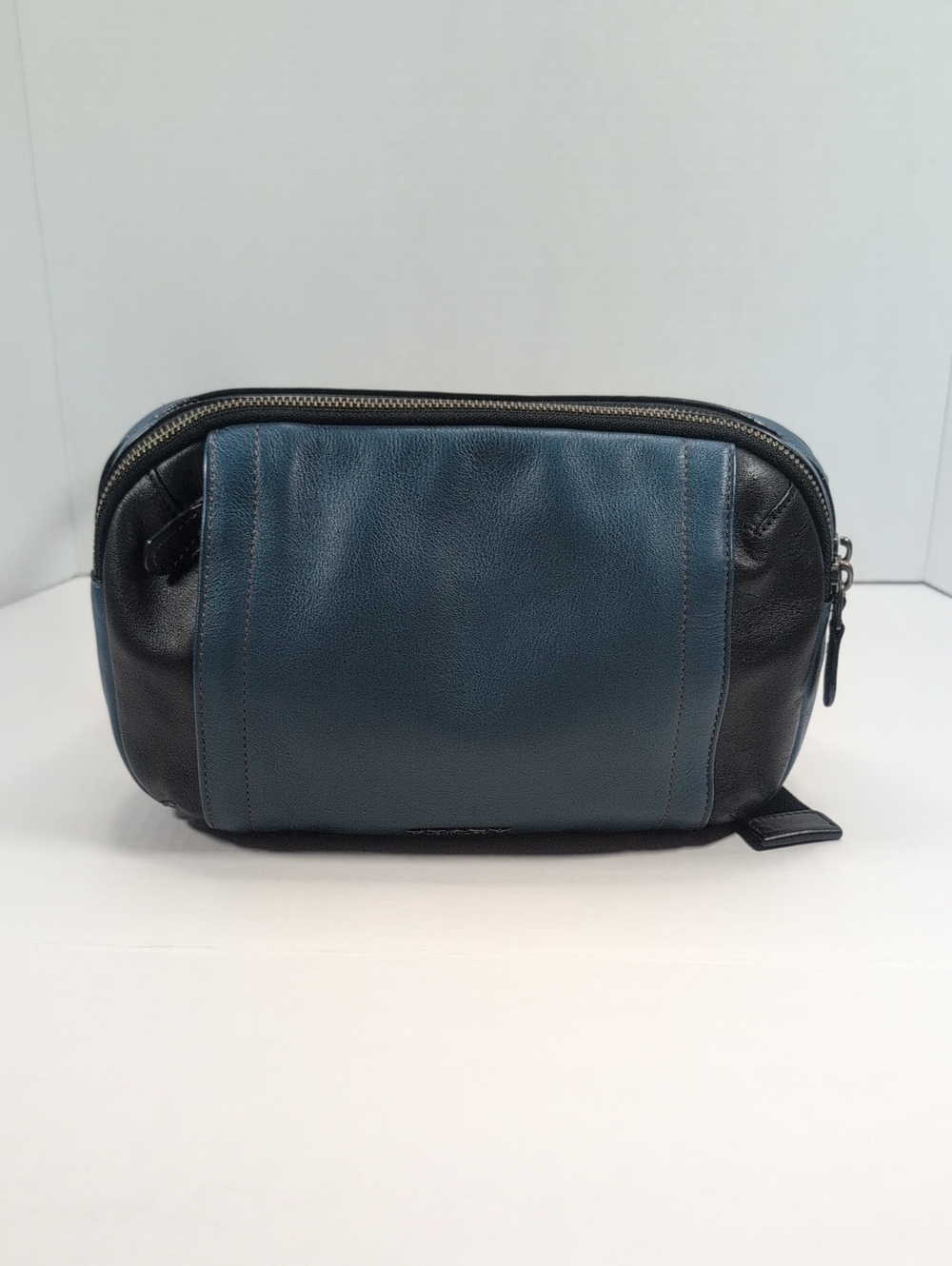 Coach Leather Graham Utility Pack Style F37594 Blue and Black - Picture 3 of 13
